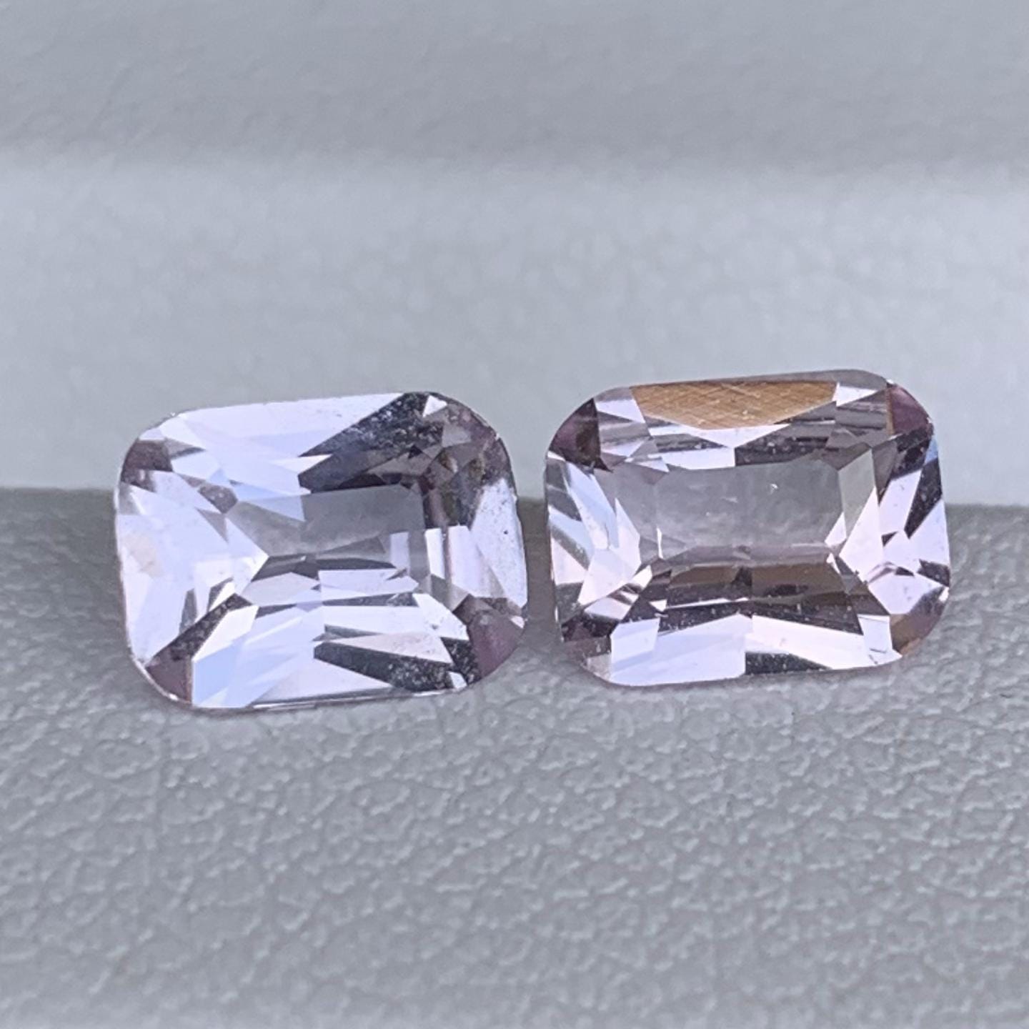 Natural Peach Sapphire Pair 2.25ct- (UH) - Baza Boutique