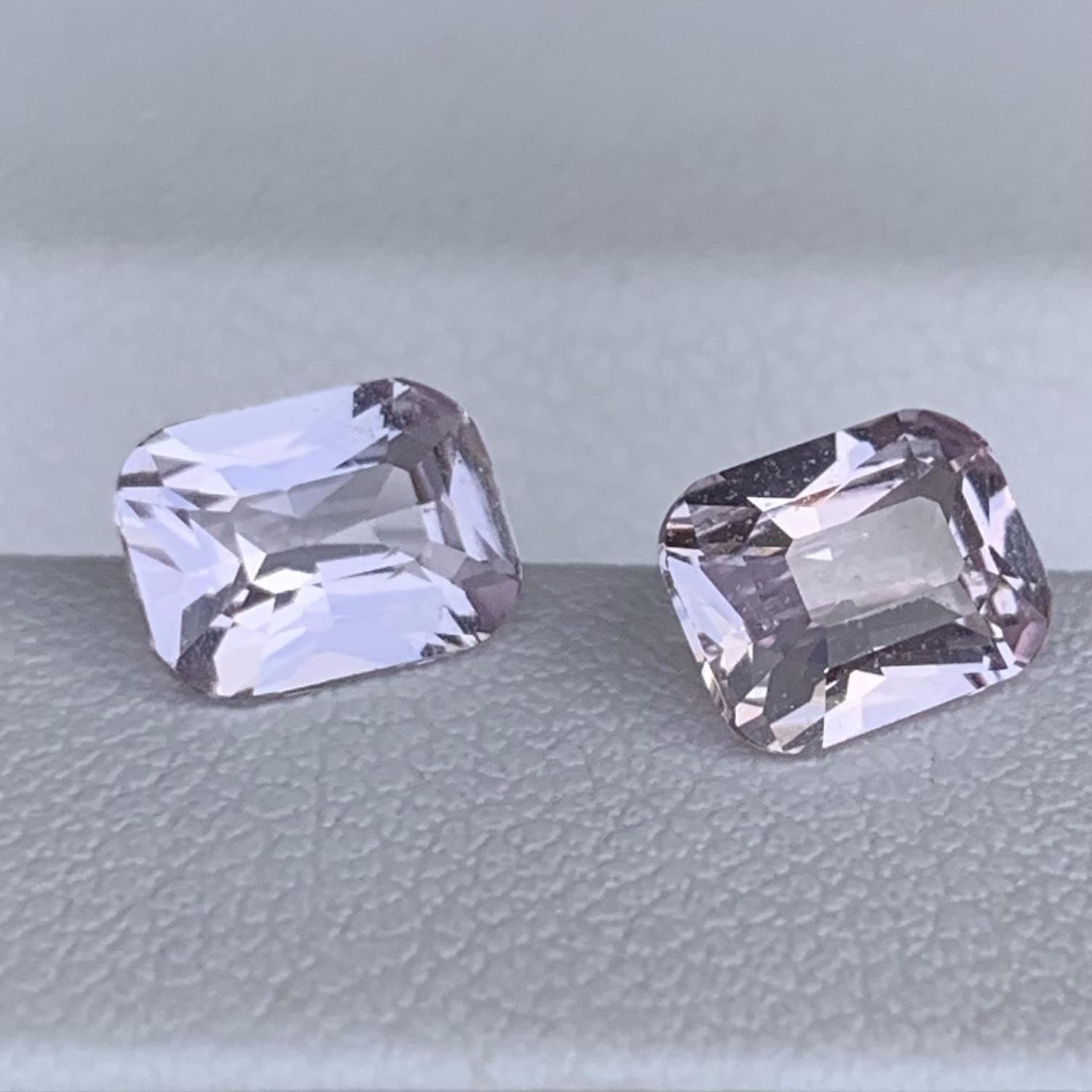 Natural Peach Sapphire Pair 2.25ct- (UH) - Baza Boutique