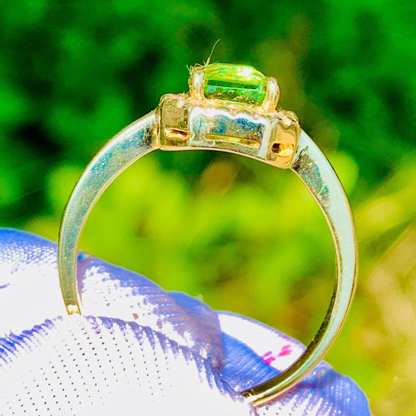 1.52ct Tsavorite Garnet Ring – 14K Rose Gold & Natural Diamonds