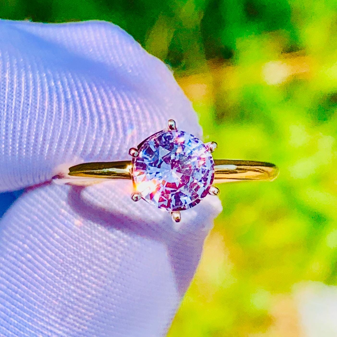 1.24ct Peach Sapphire Ring – White Gold