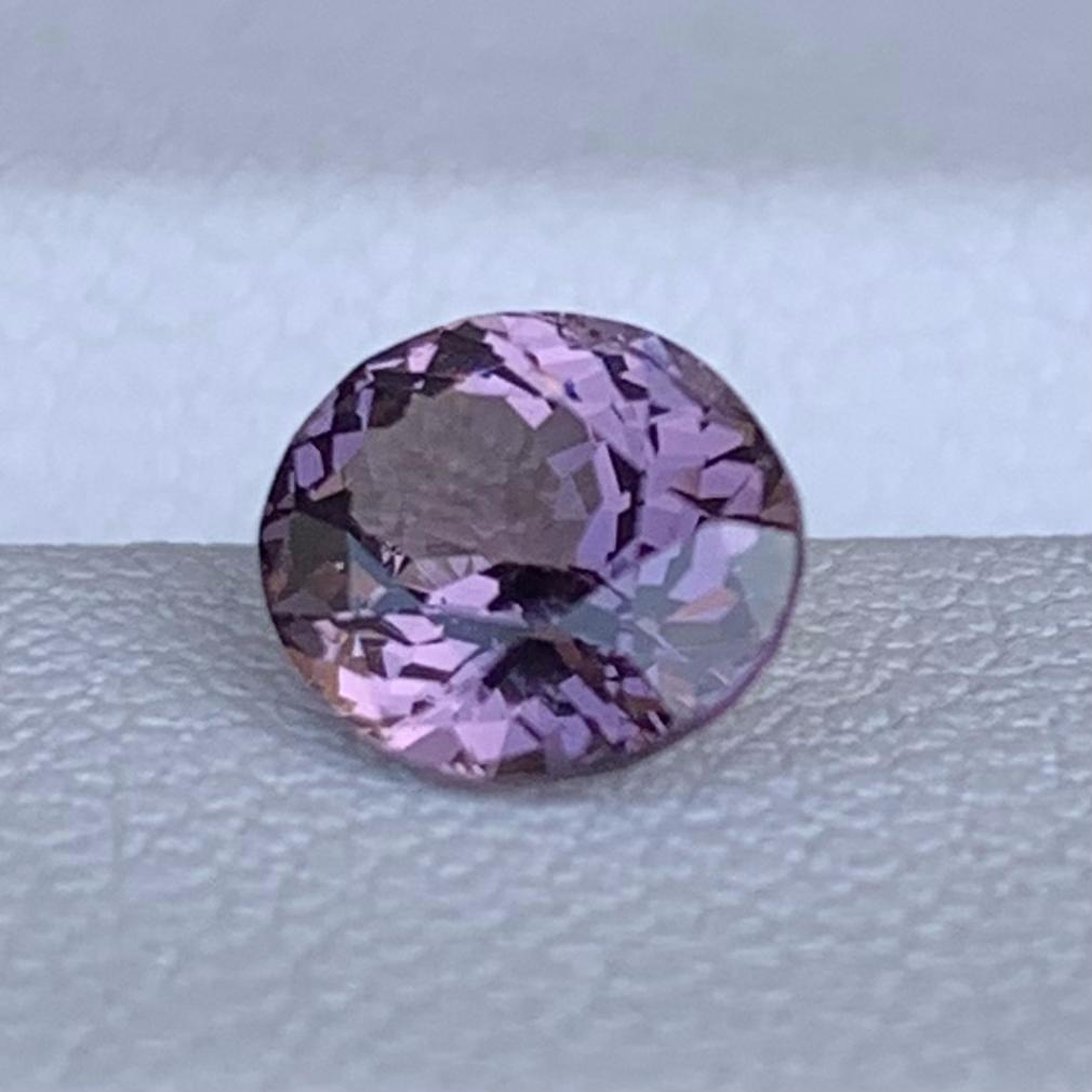 Natural Lavender Spinel 1.01ct  Oval Cut Gemstone with Soft Pastel Hue