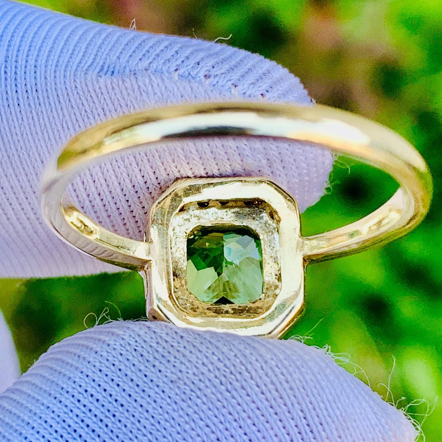 1.52ct Tsavorite Garnet Ring – 14K Rose Gold & Natural Diamonds