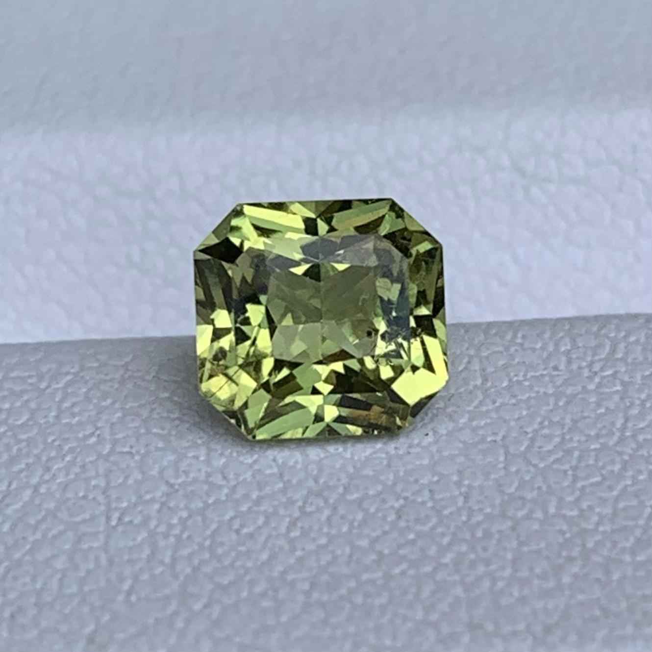 Natural Vanadium Chrysoberyl 1.79ct Unheated  Radiant Cut Loose Gemstone for Ring or Pendant