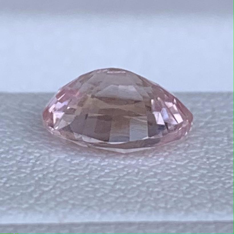 Unheated Peach Sapphire 1.08ct  Natural Oval Cut Pastel Gemstone for Fine Jewelry