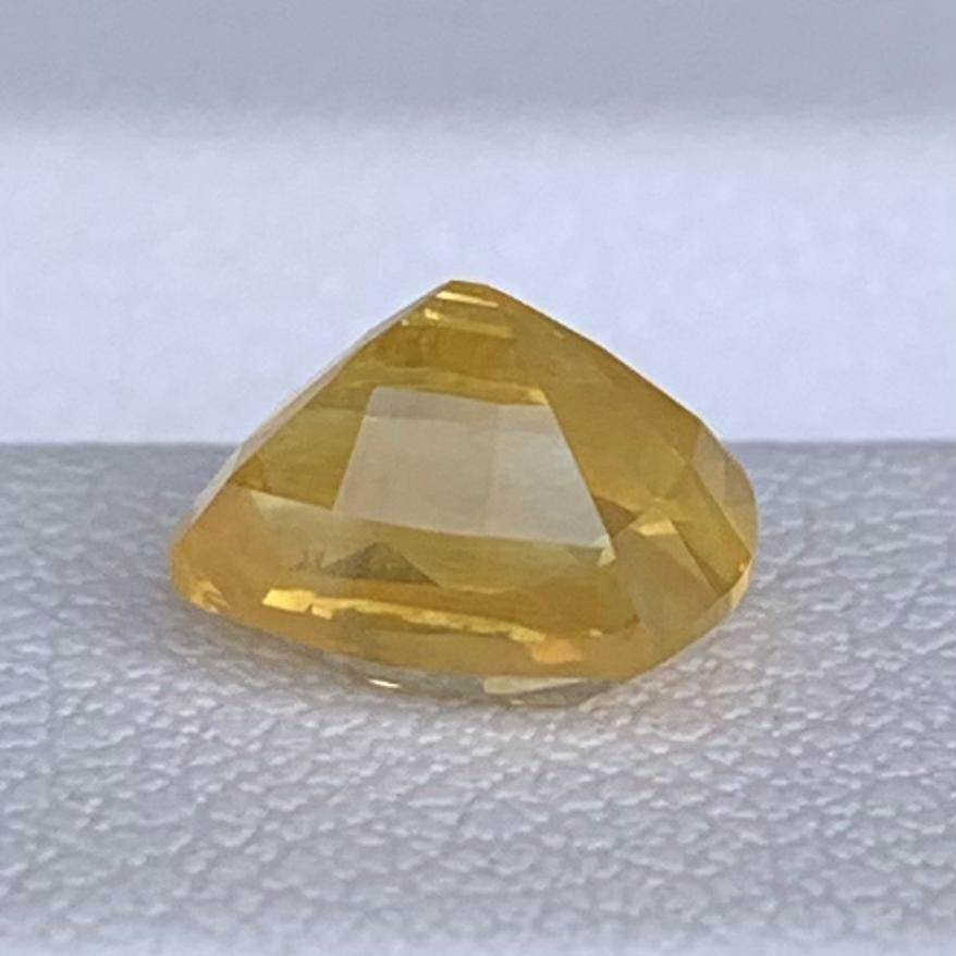 Yellow Sapphire 2.12ct Heated  Natural Cushion Cut Gemstone for Fine Jewelry