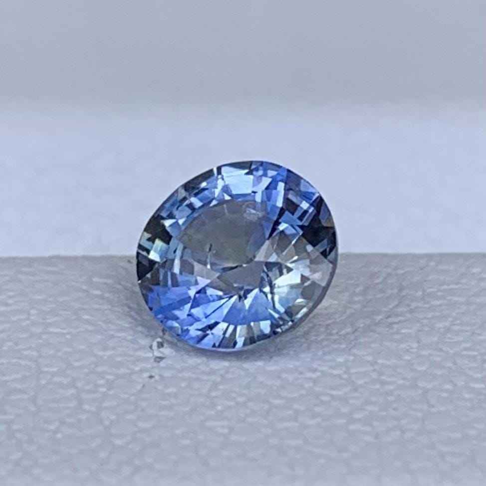 Bluish Bi-Color Sapphire 1.01ct Unheated  Natural Oval Cut Two-Tone Sapphire Gemstone