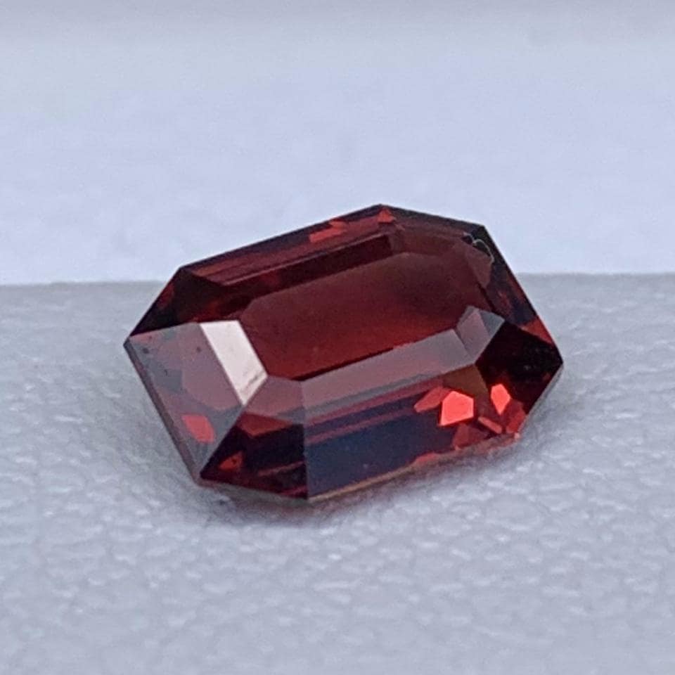Whiskey Sapphire 1.17ct Unheated  Natural Emerald Cut Golden Brown Sapphire Gemstone