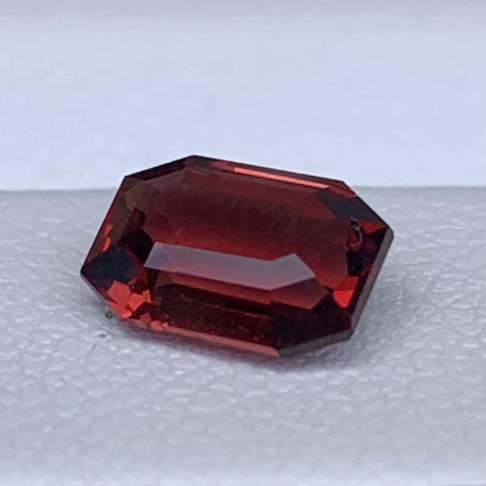 Whiskey Sapphire 1.17ct Unheated  Natural Emerald Cut Golden Brown Sapphire Gemstone