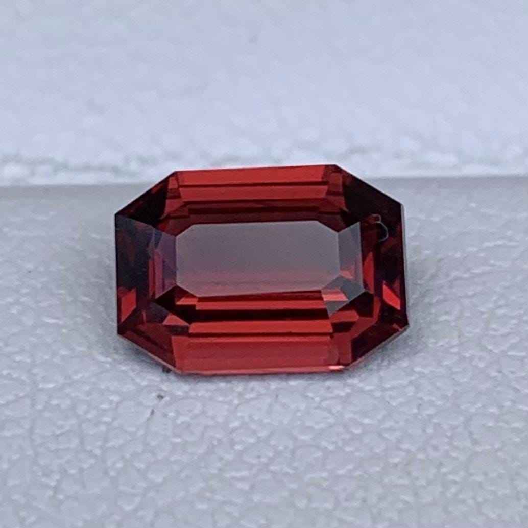 Whiskey Sapphire 1.17ct Unheated  Natural Emerald Cut Golden Brown Sapphire Gemstone