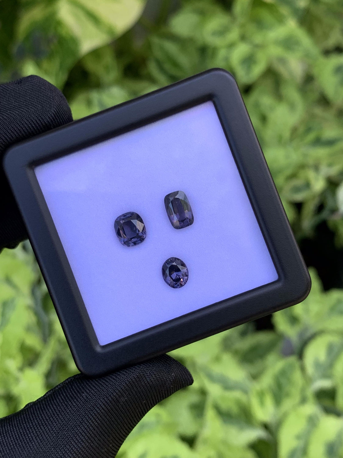 Purple Spinel Parcel 5.26ct Total  Natural Cushion & Oval Cut Gemstone Set (3 Pieces)