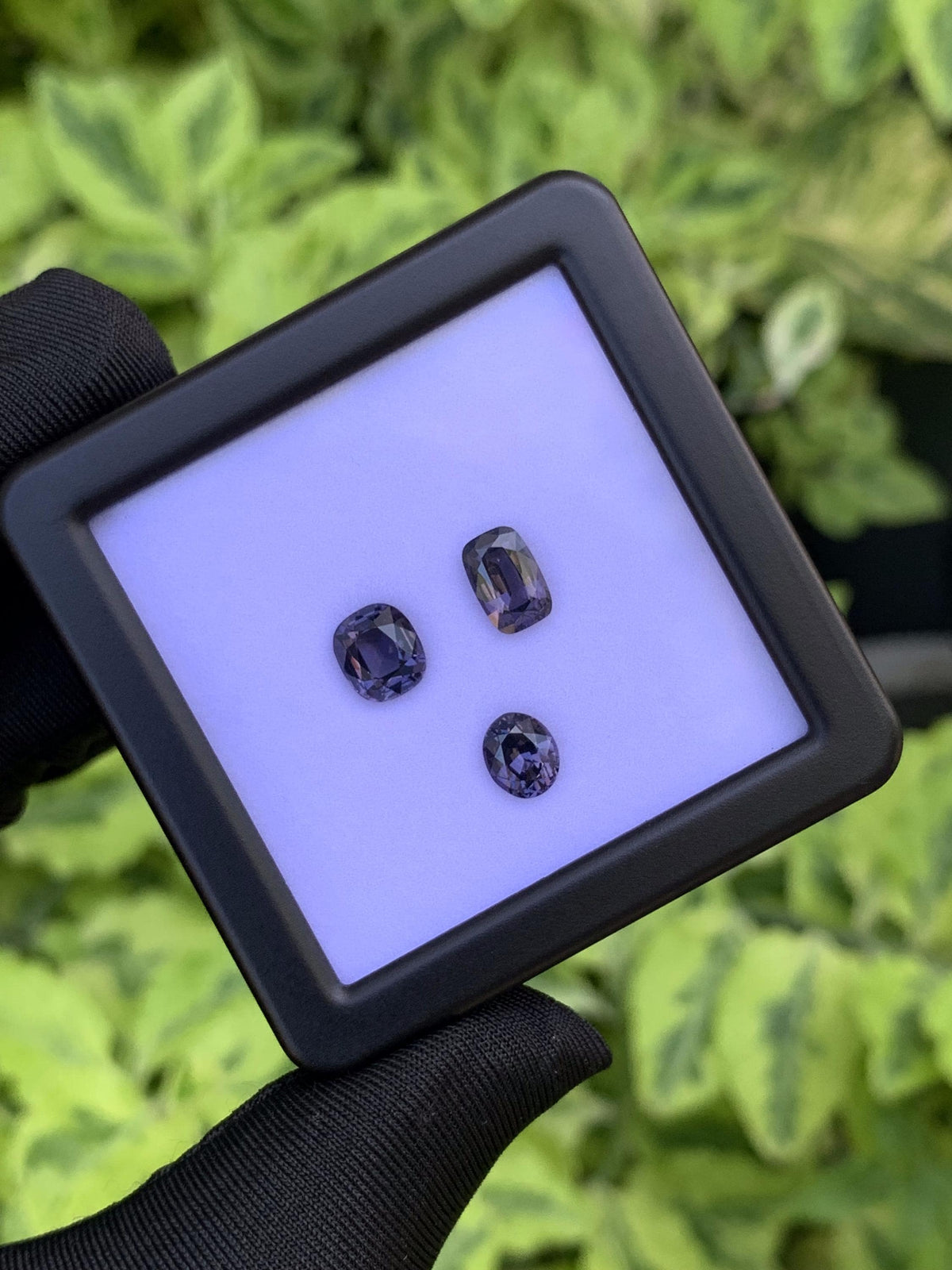 Purple Spinel Parcel 5.26ct Total  Natural Cushion & Oval Cut Gemstone Set (3 Pieces)
