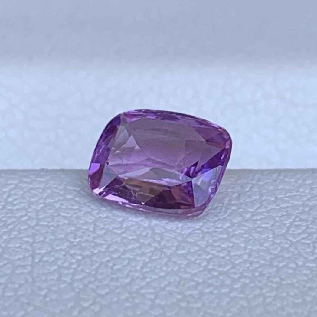 Bi-Color Pink Sapphire 1.07ct Unheated  Natural Cushion Cut Two-Tone Sapphire Gemstone