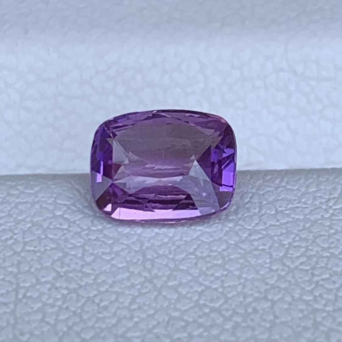 Bi-Color Pink Sapphire 1.07ct Unheated  Natural Cushion Cut Two-Tone Sapphire Gemstone