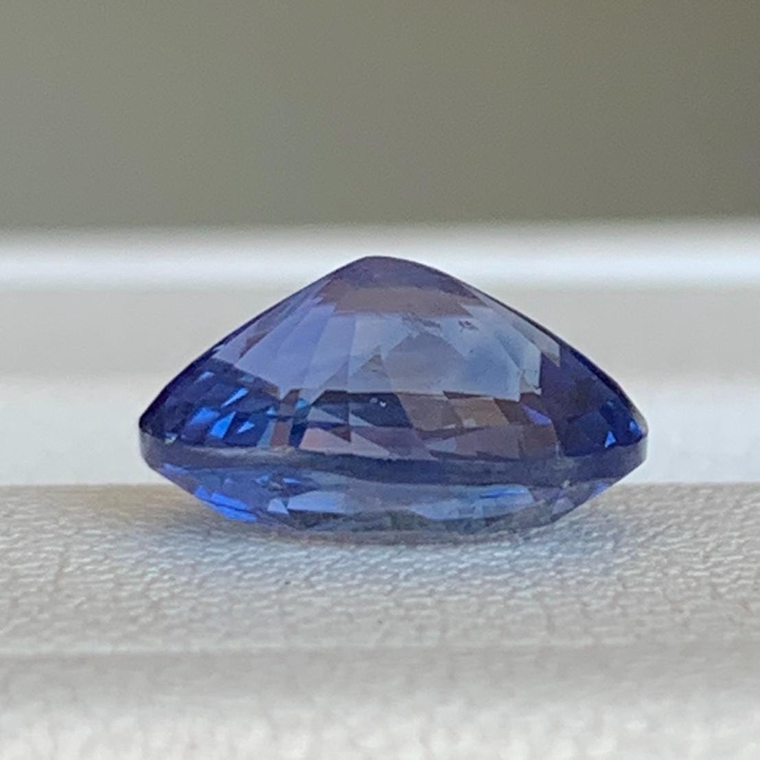 Color Change Sapphire 3.50ct Unheated  GUILD Certified Oval Cut Blue to Purple Sapphire Gemstone