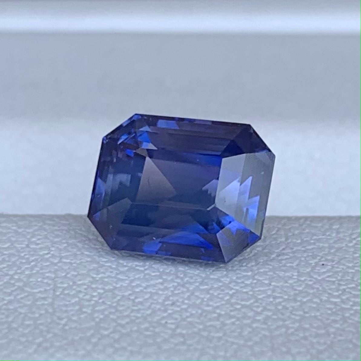 Bi-Color Blue Sapphire 2.71ct Natural Heated  Emerald Cut Two-Tone Sapphire Gemstone for Fine Jewelry