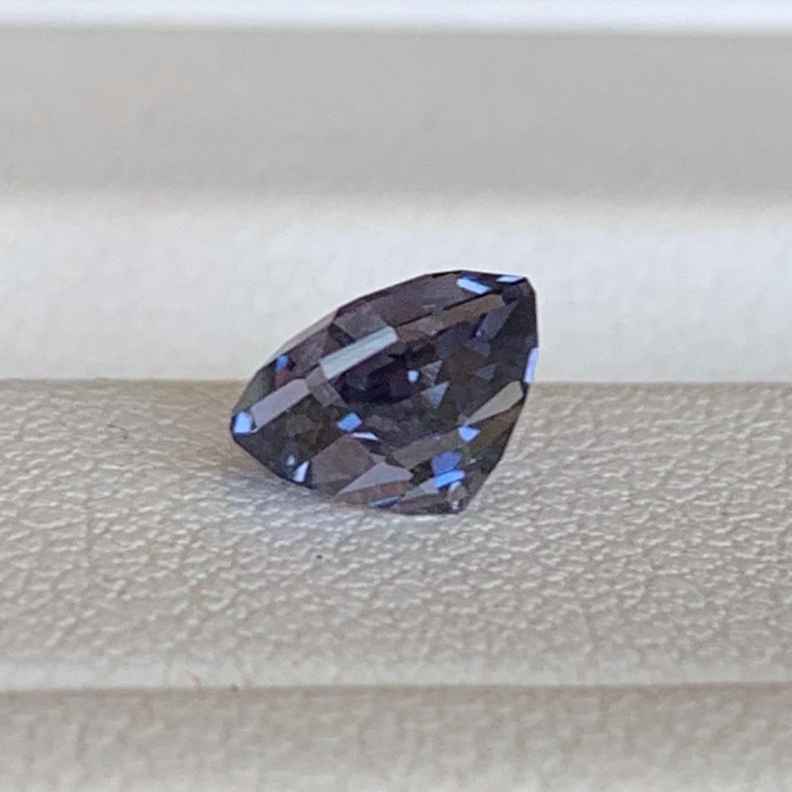 Purple Blue Bi-Color Sapphire 1.54ct Unheated  Natural Emerald Cut Two-Tone Sapphire Gemstone