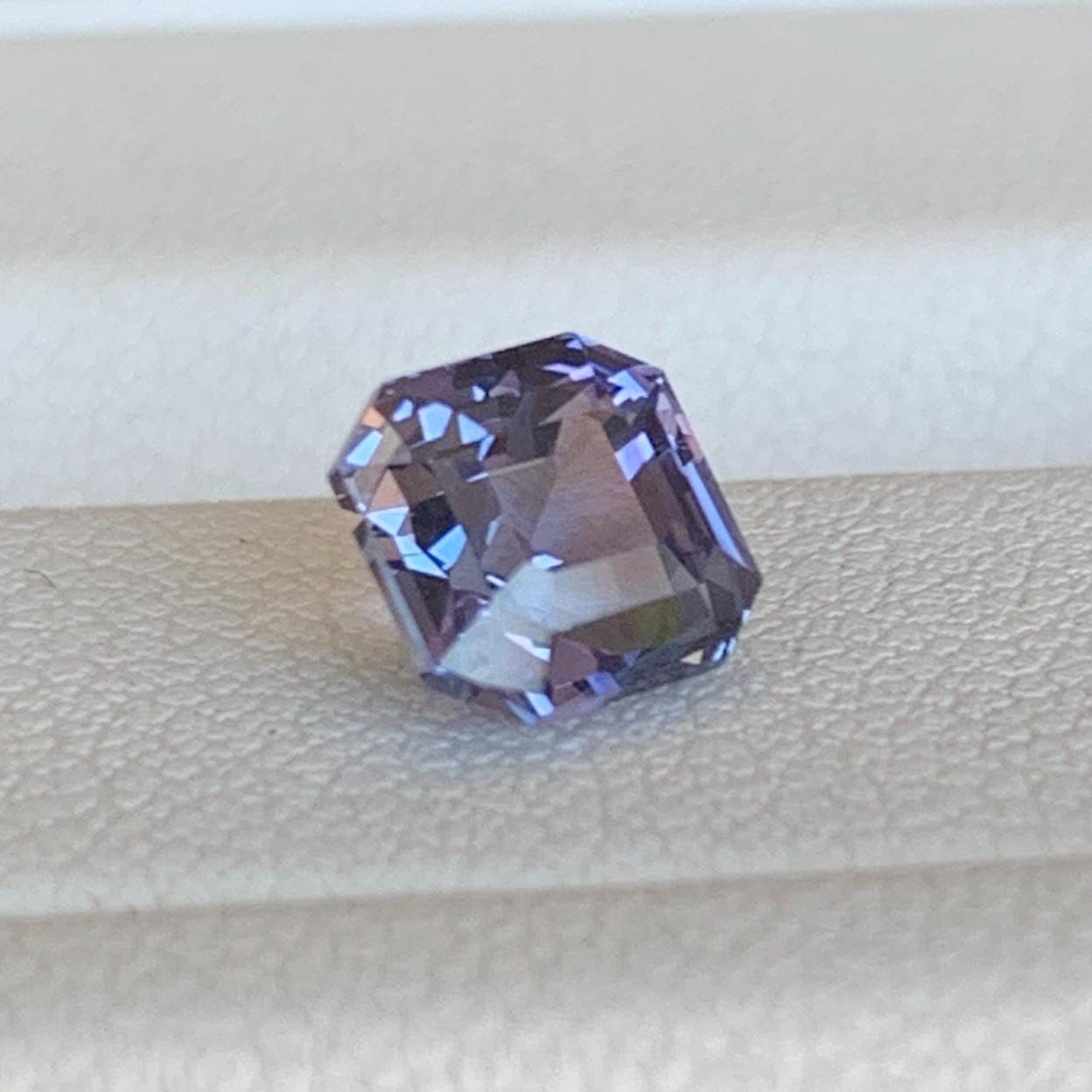Purple Blue Bi-Color Sapphire 1.54ct Unheated  Natural Emerald Cut Two-Tone Sapphire Gemstone