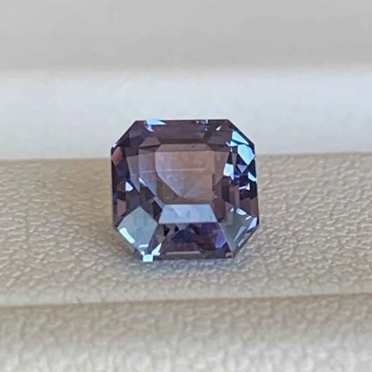 Purple Blue Bi-Color Sapphire 1.54ct Unheated  Natural Emerald Cut Two-Tone Sapphire Gemstone
