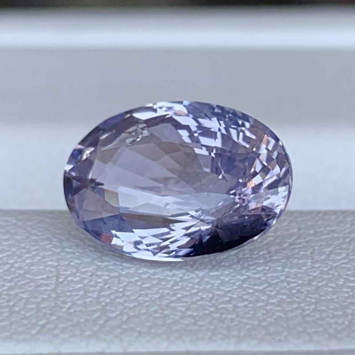 Purple & White Bi-Color Sapphire 3.25ct Unheated  Natural Oval Cut Two-Tone Sapphire Gemstone