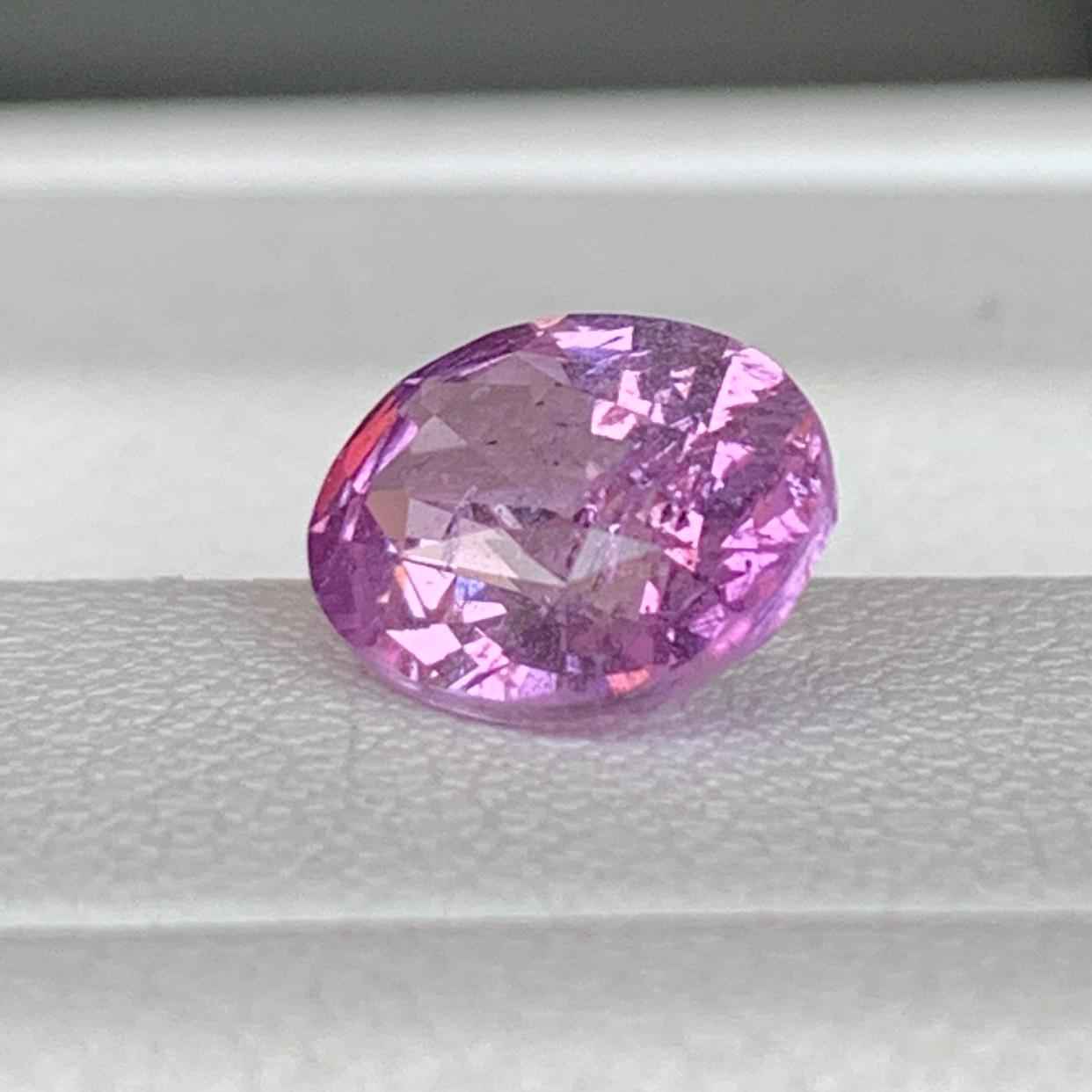 Bubblegum Pink Sapphire 2.03ct Heated  Natural Oval Cut Vibrant Pink Sapphire Gemstone
