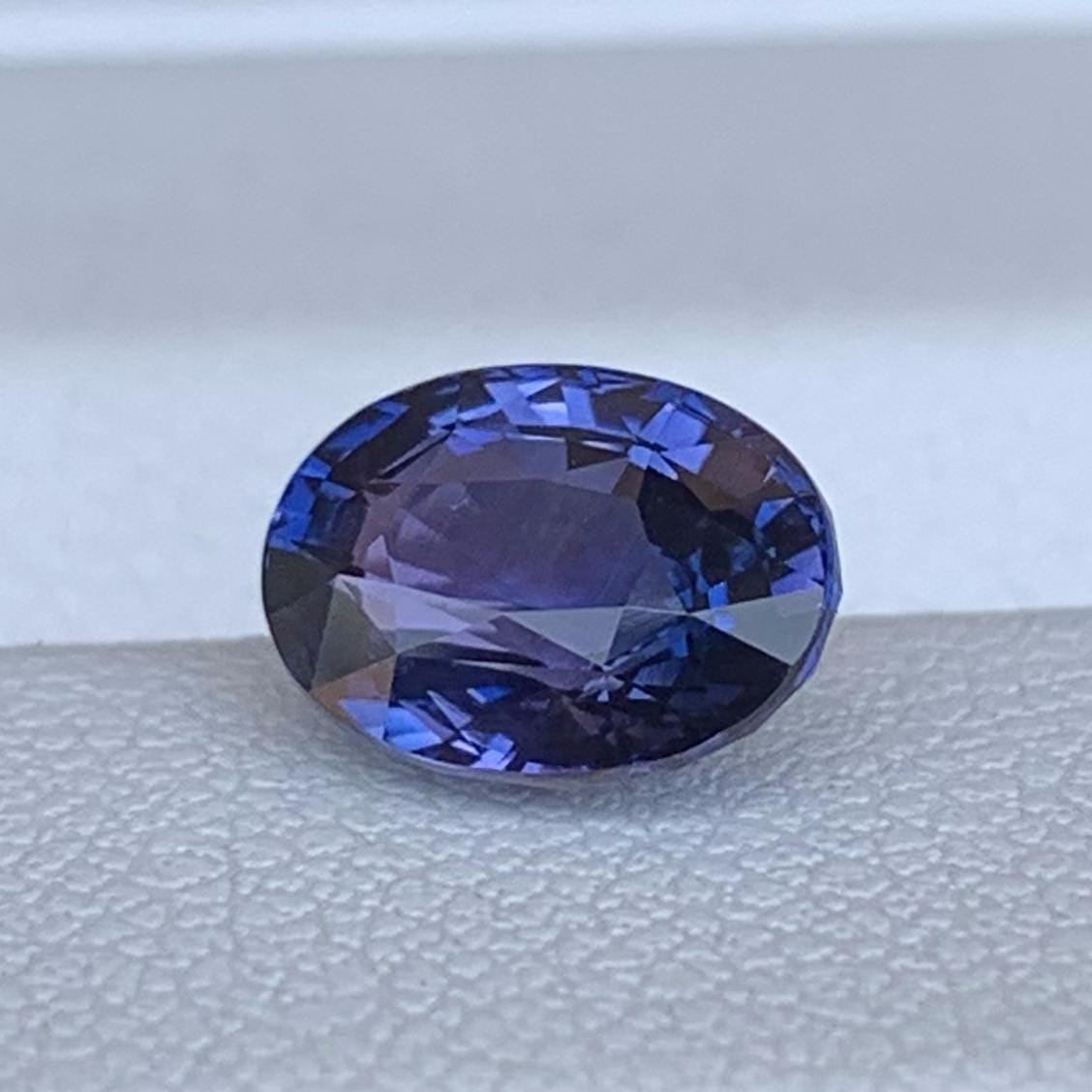Color Change Violet Sapphire 2.05ct Unheated  Natural Oval Cut Sapphire Gemstone