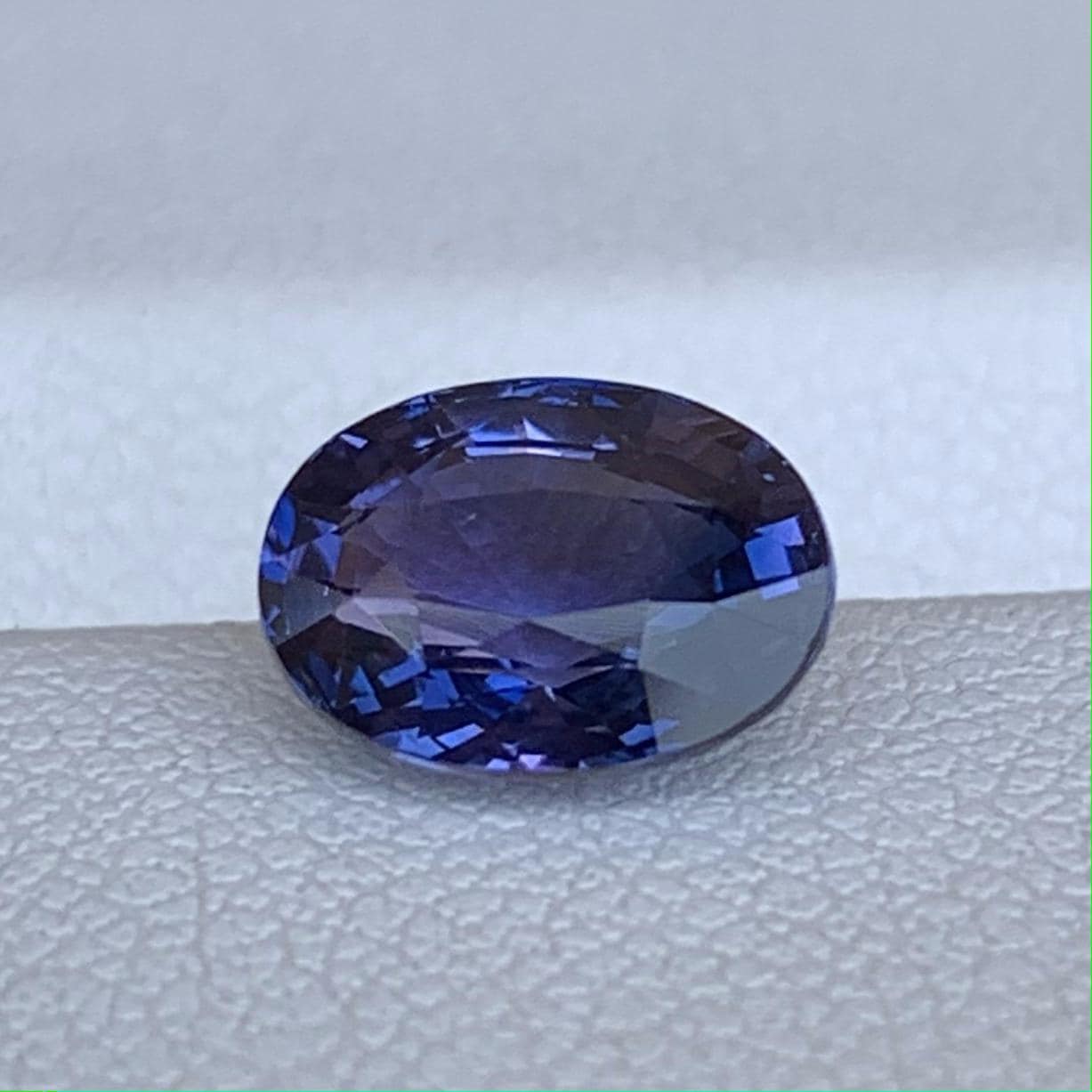 Color Change Violet Sapphire 2.05ct Unheated  Natural Oval Cut Sapphire Gemstone