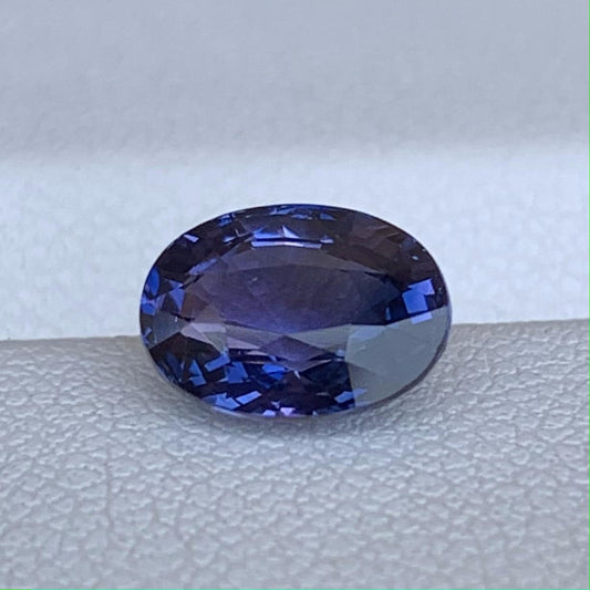 Color Change Violet Sapphire 2.05ct Unheated  Natural Oval Cut Sapphire Gemstone