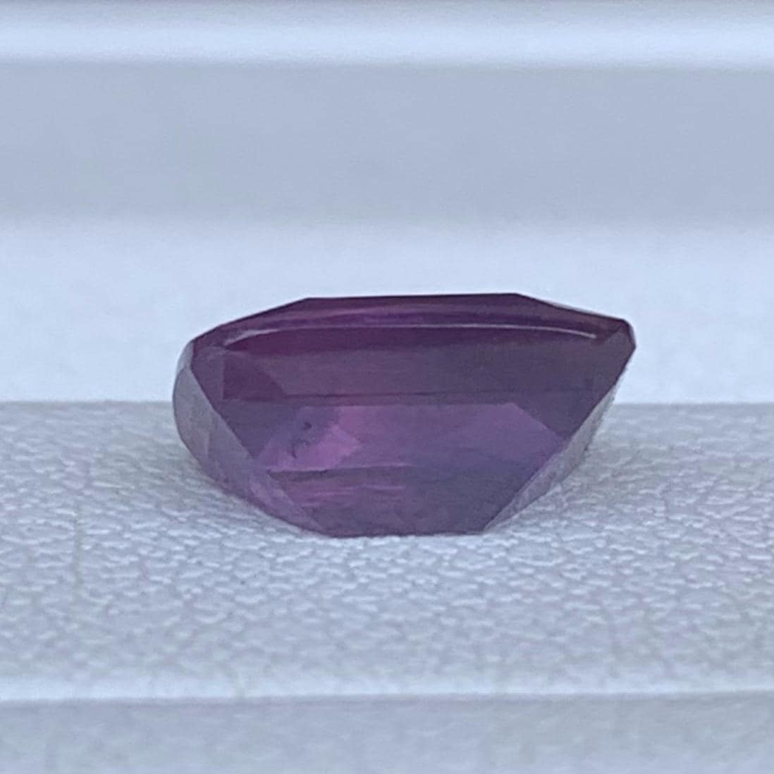 Opalescent Purple Sapphire 2.09ct Heated  Natural Cushion Cut Rare Sapphire Gemstone