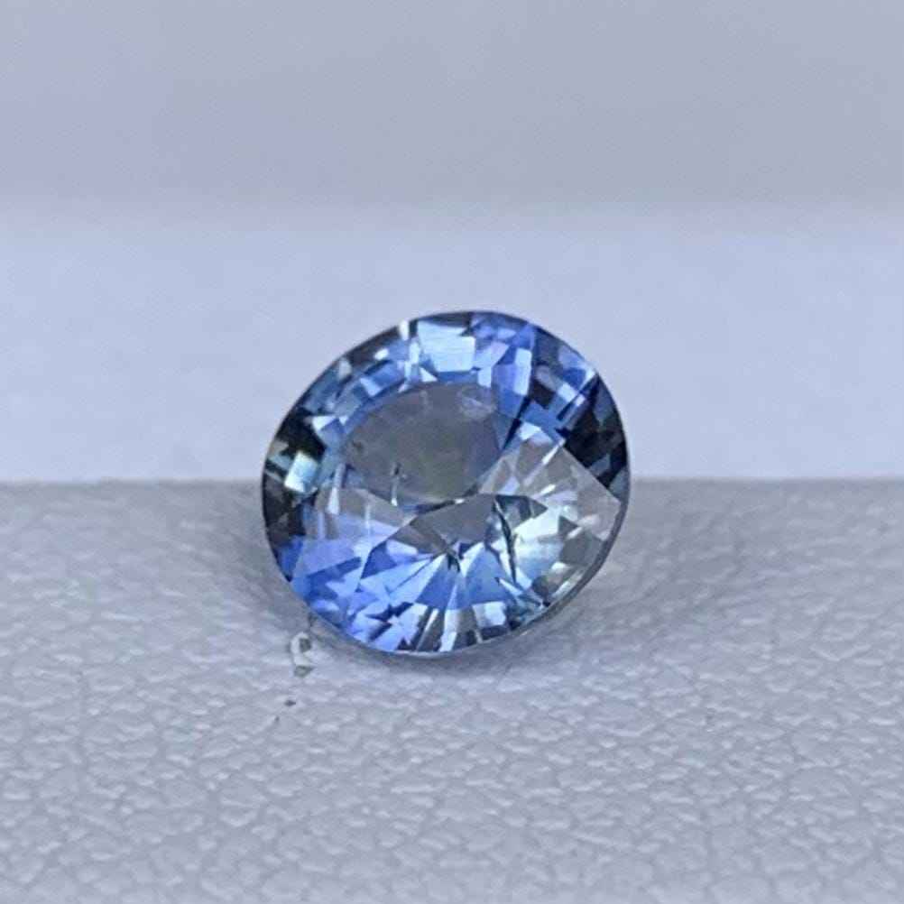 Bluish Bi-Color Sapphire 1.01ct Unheated  Natural Oval Cut Two-Tone Sapphire Gemstone