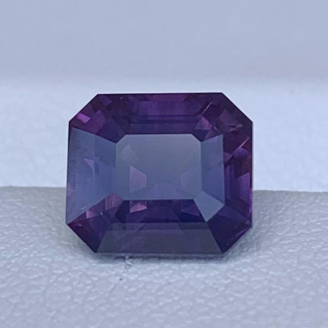 Purple Sapphire 3.00ct Heated  Natural Emerald Cut Violet Gemstone for Fine Jewelry