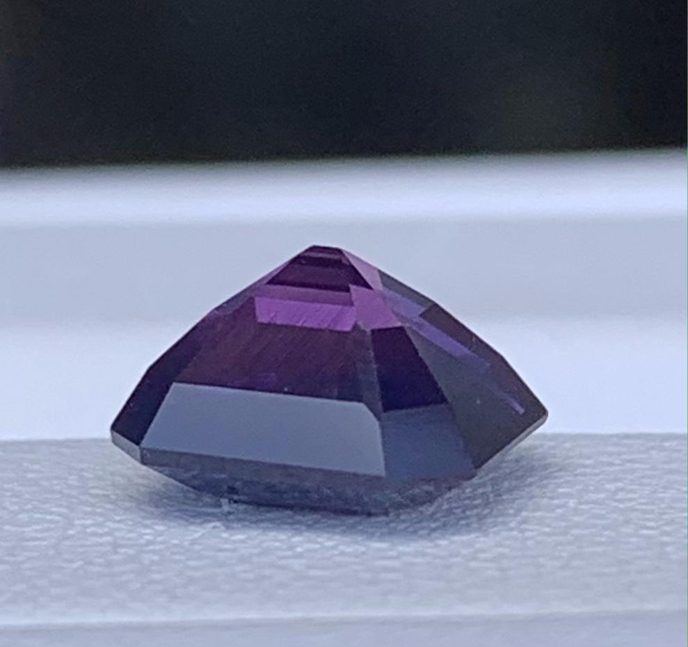 Purple Sapphire 3.00ct Heated  Natural Emerald Cut Violet Gemstone for Fine Jewelry