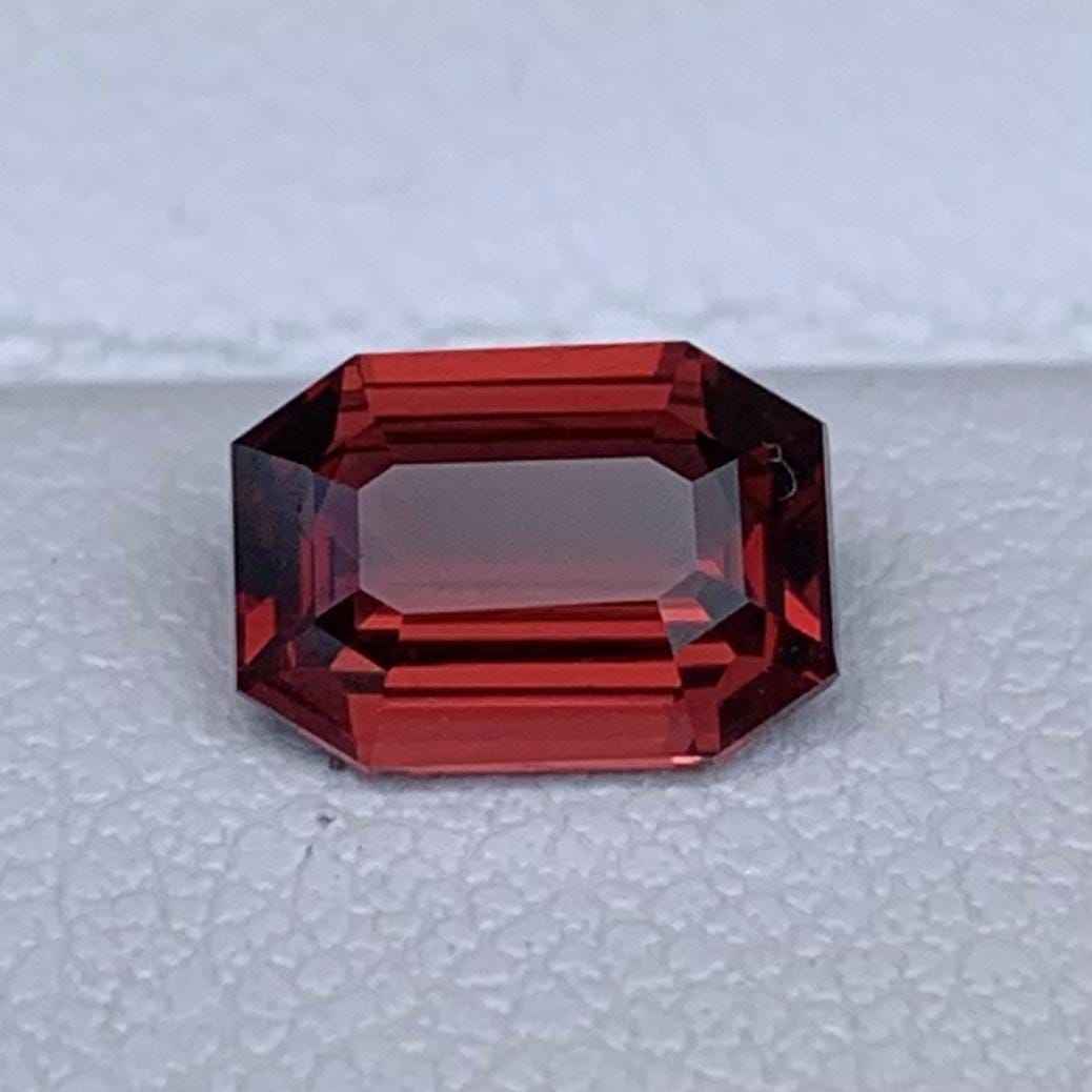 Whiskey Sapphire 1.17ct Unheated  Natural Emerald Cut Golden Brown Sapphire Gemstone