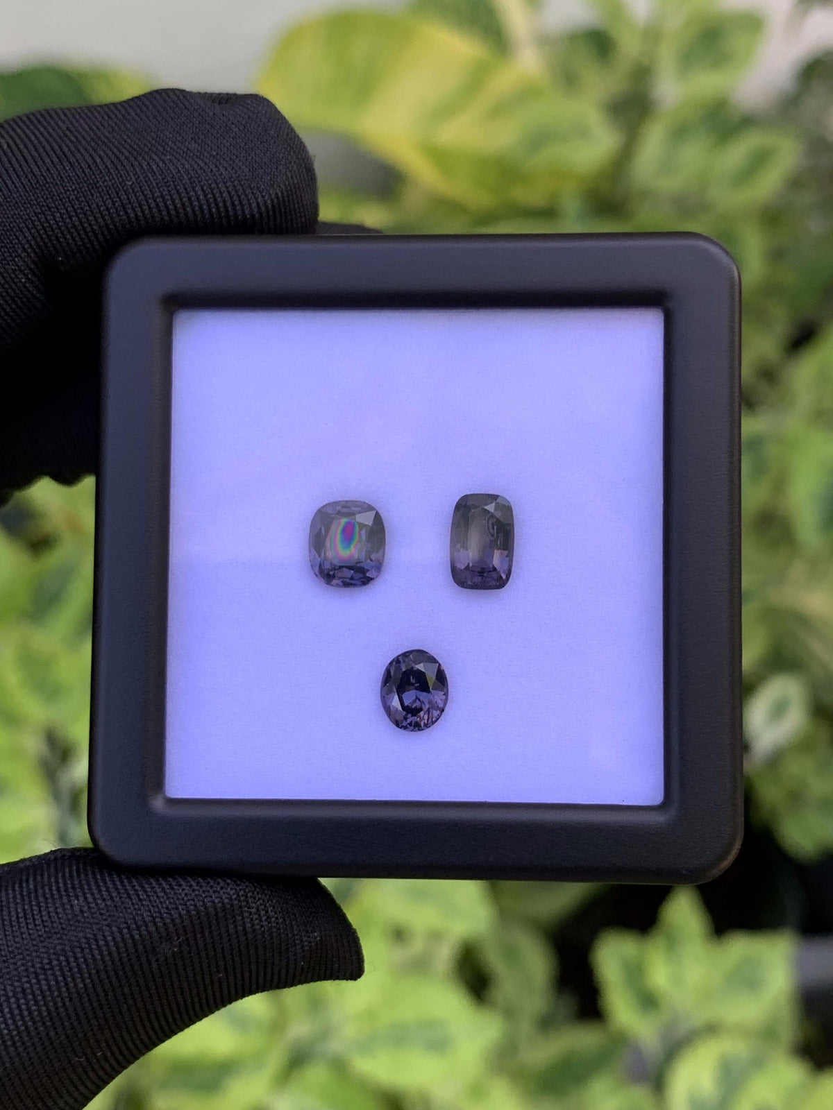 Purple Spinel Parcel 5.26ct Total  Natural Cushion & Oval Cut Gemstone Set (3 Pieces)