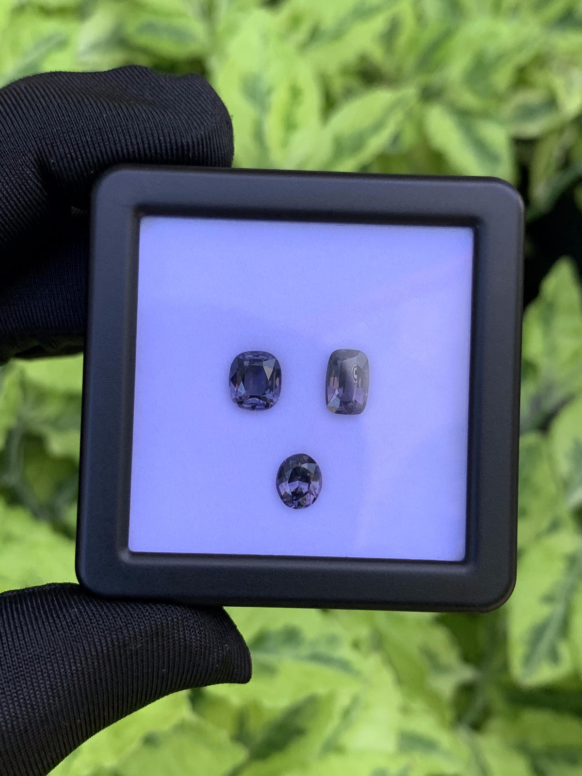Purple Spinel Parcel 5.26ct Total  Natural Cushion & Oval Cut Gemstone Set (3 Pieces)
