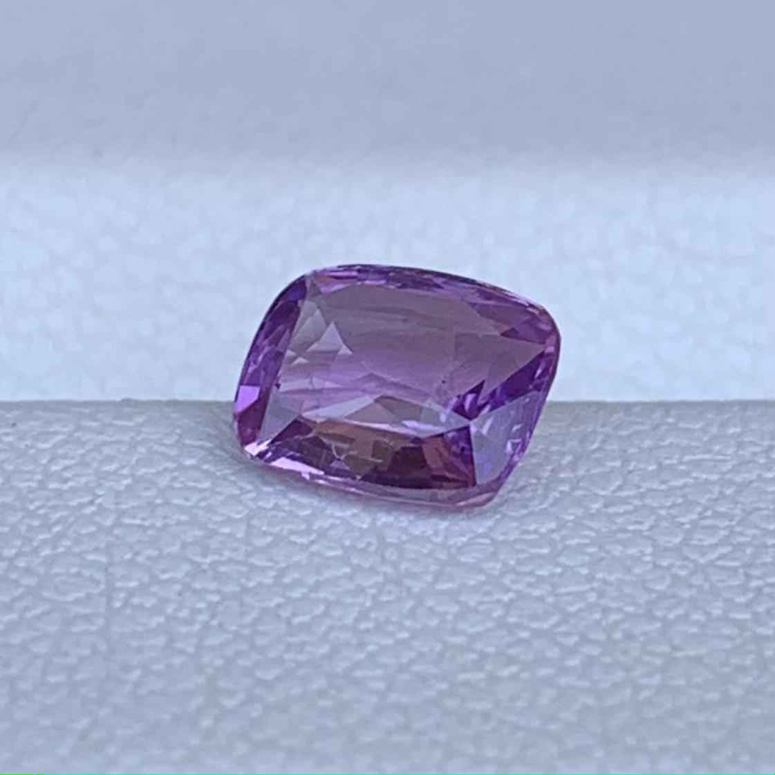 Bi-Color Pink Sapphire 1.07ct Unheated  Natural Cushion Cut Two-Tone Sapphire Gemstone