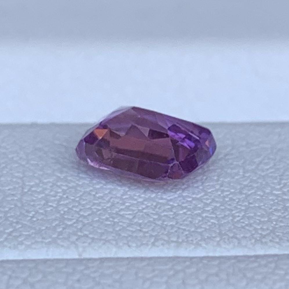 Bi-Color Pink Sapphire 1.07ct Unheated  Natural Cushion Cut Two-Tone Sapphire Gemstone