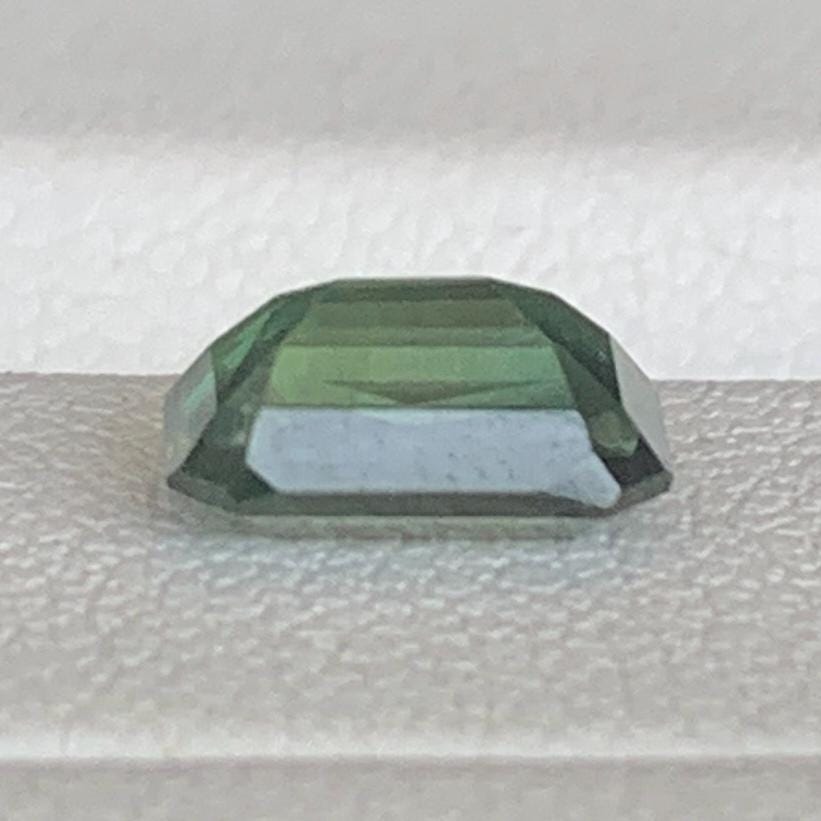 Green Sapphire 1.51ct Unheated  Natural Emerald Cut Green Sapphire Gemstone for Fine Jewelry