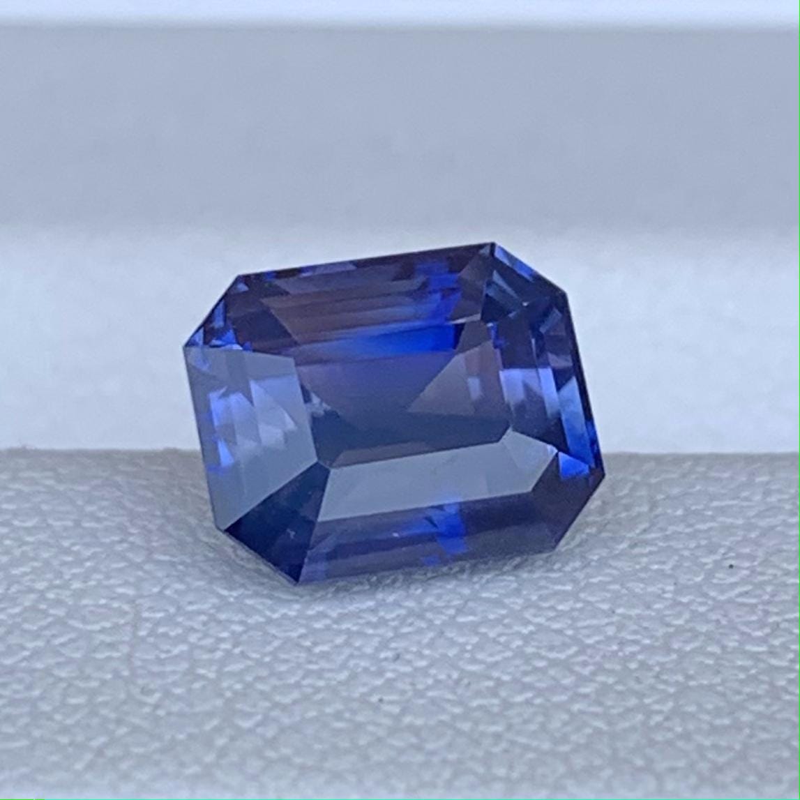 Bi-Color Blue Sapphire 2.71ct Natural Heated  Emerald Cut Two-Tone Sapphire Gemstone for Fine Jewelry