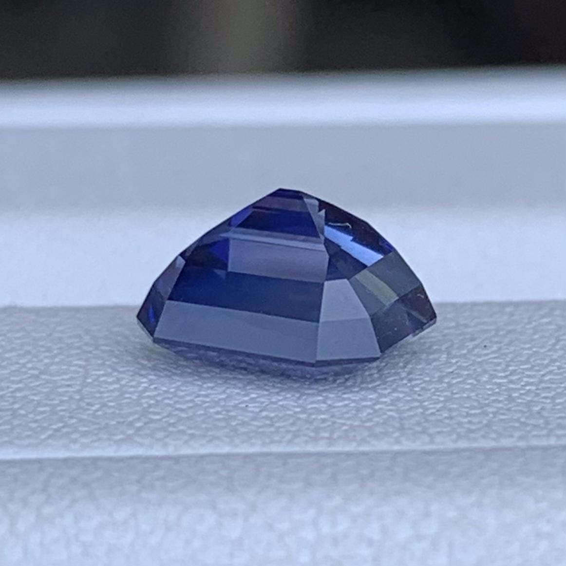 Bi-Color Blue Sapphire 2.71ct Natural Heated  Emerald Cut Two-Tone Sapphire Gemstone for Fine Jewelry