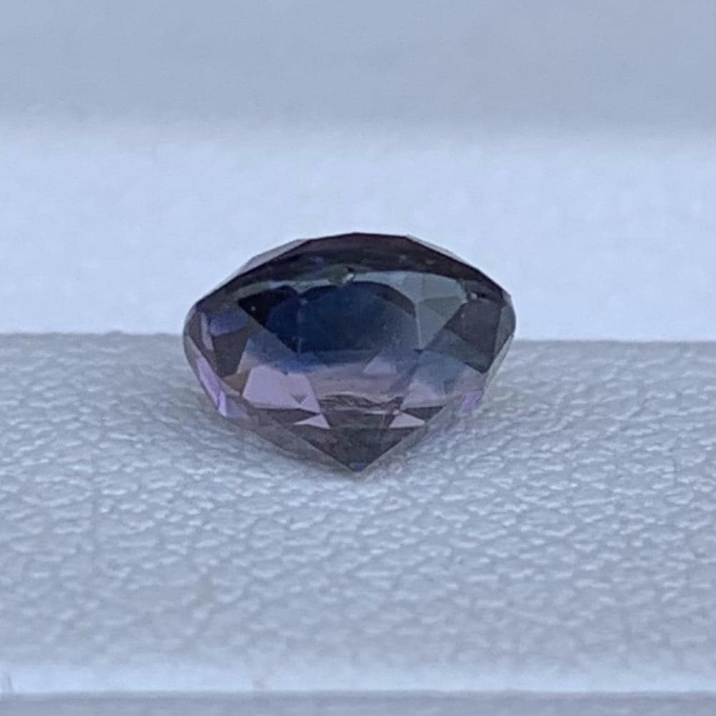 Bi-Color Purple Sapphire 1.21ct Unheated  Natural Cushion Cut Two-Tone Sapphire Gemstone