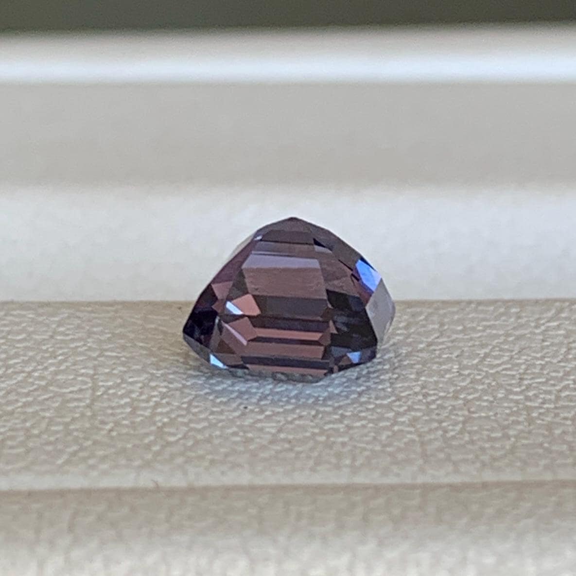 Purple Blue Bi-Color Sapphire 1.54ct Unheated  Natural Emerald Cut Two-Tone Sapphire Gemstone