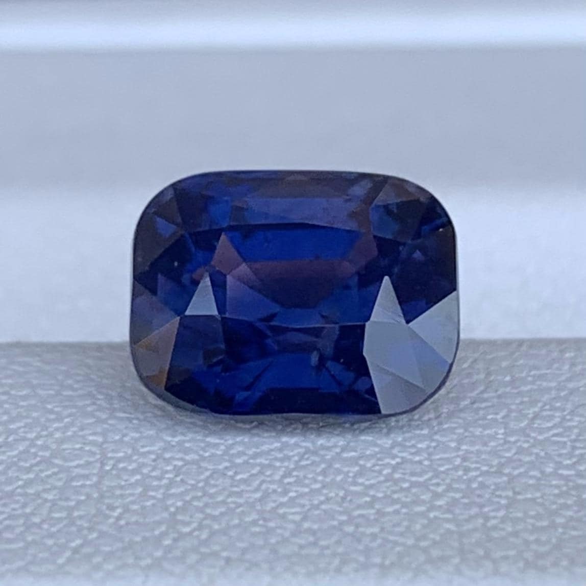 Color Change Royal Blue Sapphire 3.51ct Heated  Natural Cushion Cut Blue to Purple Sapphire Gemstone