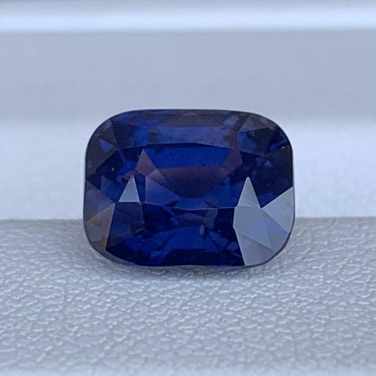 Color Change Royal Blue Sapphire 3.51ct Heated  Natural Cushion Cut Blue to Purple Sapphire Gemstone