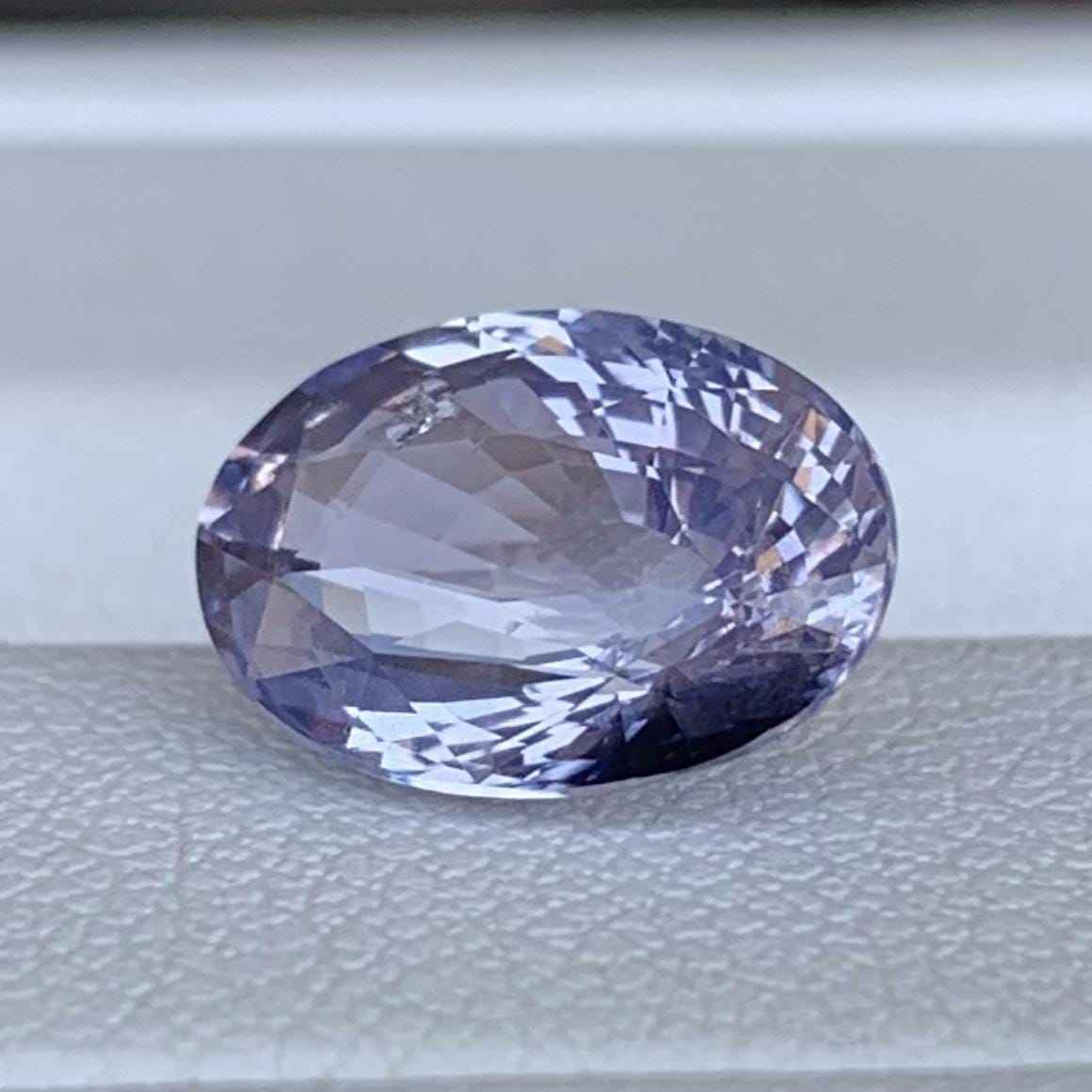 Purple & White Bi-Color Sapphire 3.25ct Unheated  Natural Oval Cut Two-Tone Sapphire Gemstone