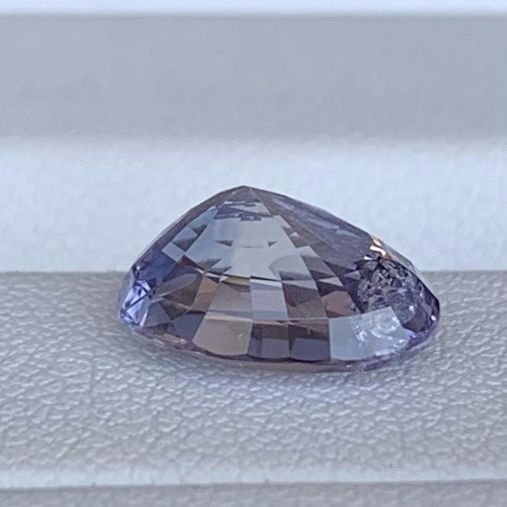 Purple & White Bi-Color Sapphire 3.25ct Unheated  Natural Oval Cut Two-Tone Sapphire Gemstone