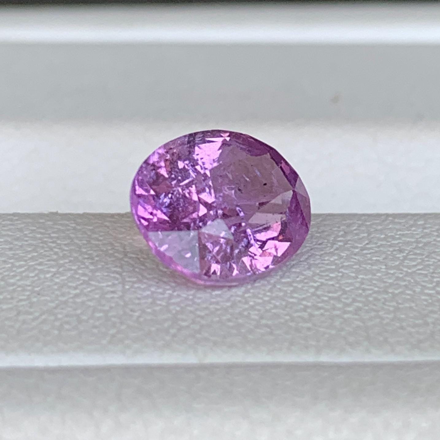 Bubblegum Pink Sapphire 2.03ct Heated  Natural Oval Cut Vibrant Pink Sapphire Gemstone