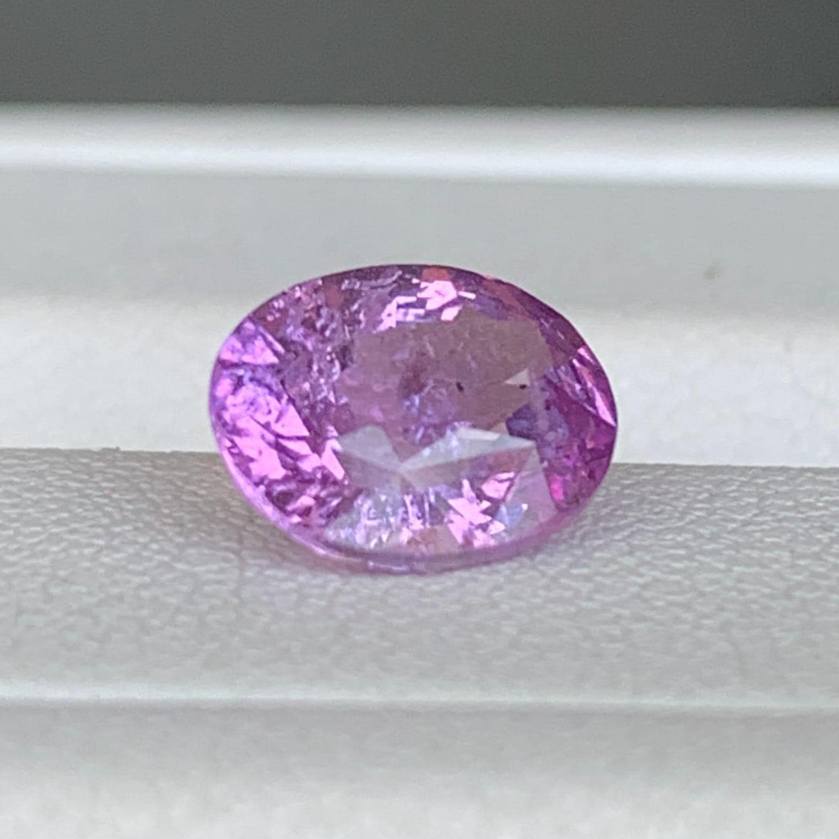 Bubblegum Pink Sapphire 2.03ct Heated  Natural Oval Cut Vibrant Pink Sapphire Gemstone