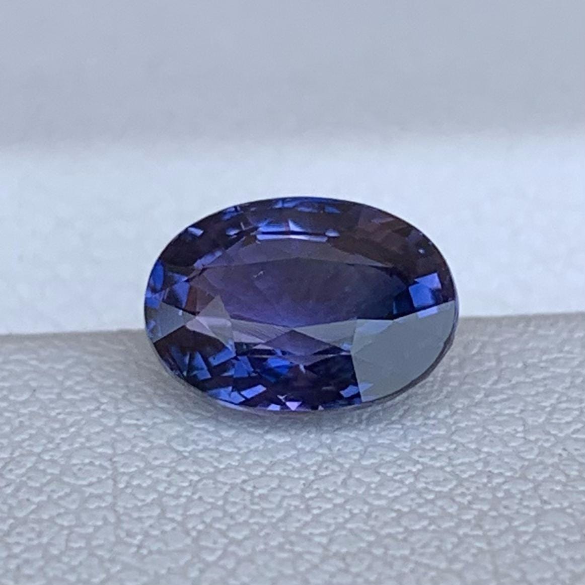 Color Change Violet Sapphire 2.05ct Unheated  Natural Oval Cut Sapphire Gemstone