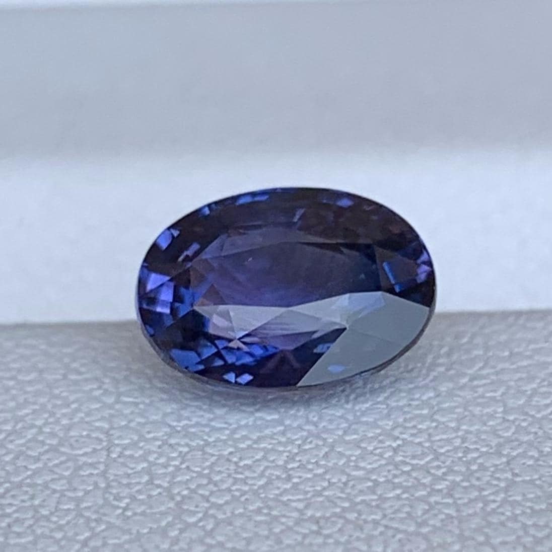Color Change Violet Sapphire 2.05ct Unheated  Natural Oval Cut Sapphire Gemstone