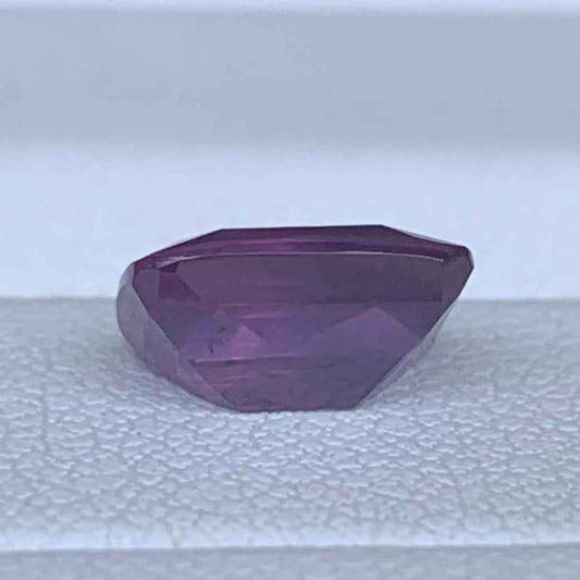 Opalescent Purple Sapphire 2.09ct Heated  Natural Cushion Cut Rare Sapphire Gemstone